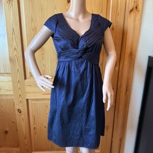 Calypso St. Barth Silk Navy Blue Dress 2 Party Cocktail Resort Travel Luxury